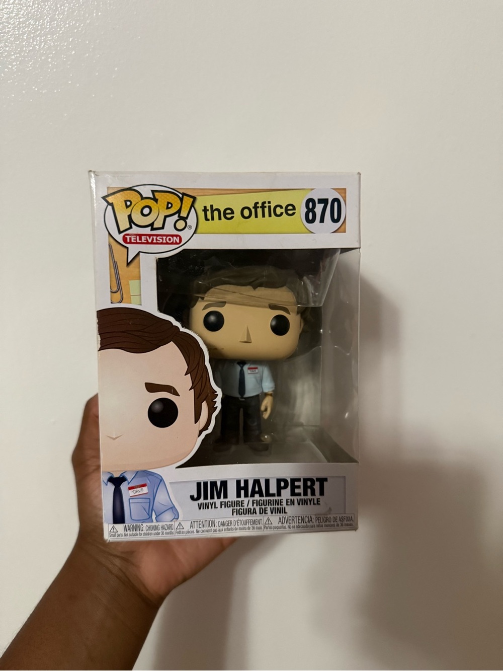Funko Jim Halpert Pop! Vinyl Figure - White, Blue, Brown